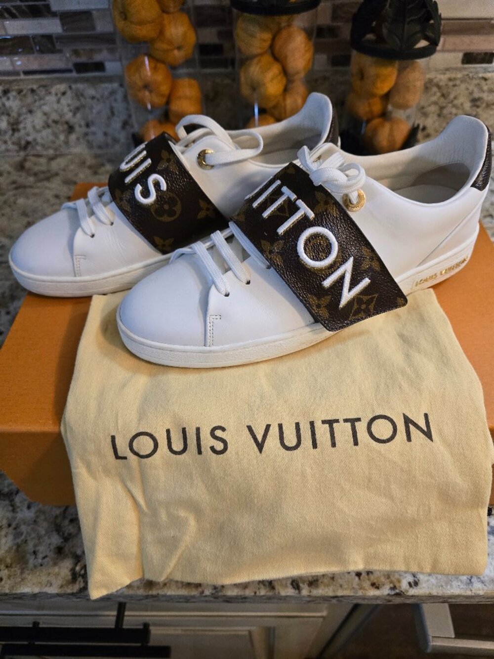 Louis Vuitton Monogram Leather Sneakers